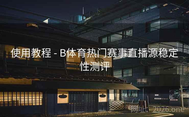 使用教程 - B体育热门赛事直播源稳定性测评
