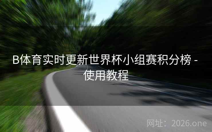 B体育实时更新世界杯小组赛积分榜 - 使用教程