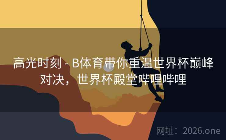 高光时刻 - B体育带你重温世界杯巅峰对决，世界杯殿堂哔哩哔哩