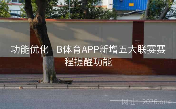 功能优化 - B体育APP新增五大联赛赛程提醒功能