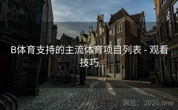 B体育支持的主流体育项目列表 - 观看技巧