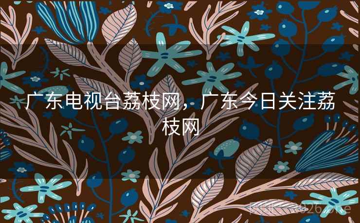广东电视台荔枝网，广东今日关注荔枝网